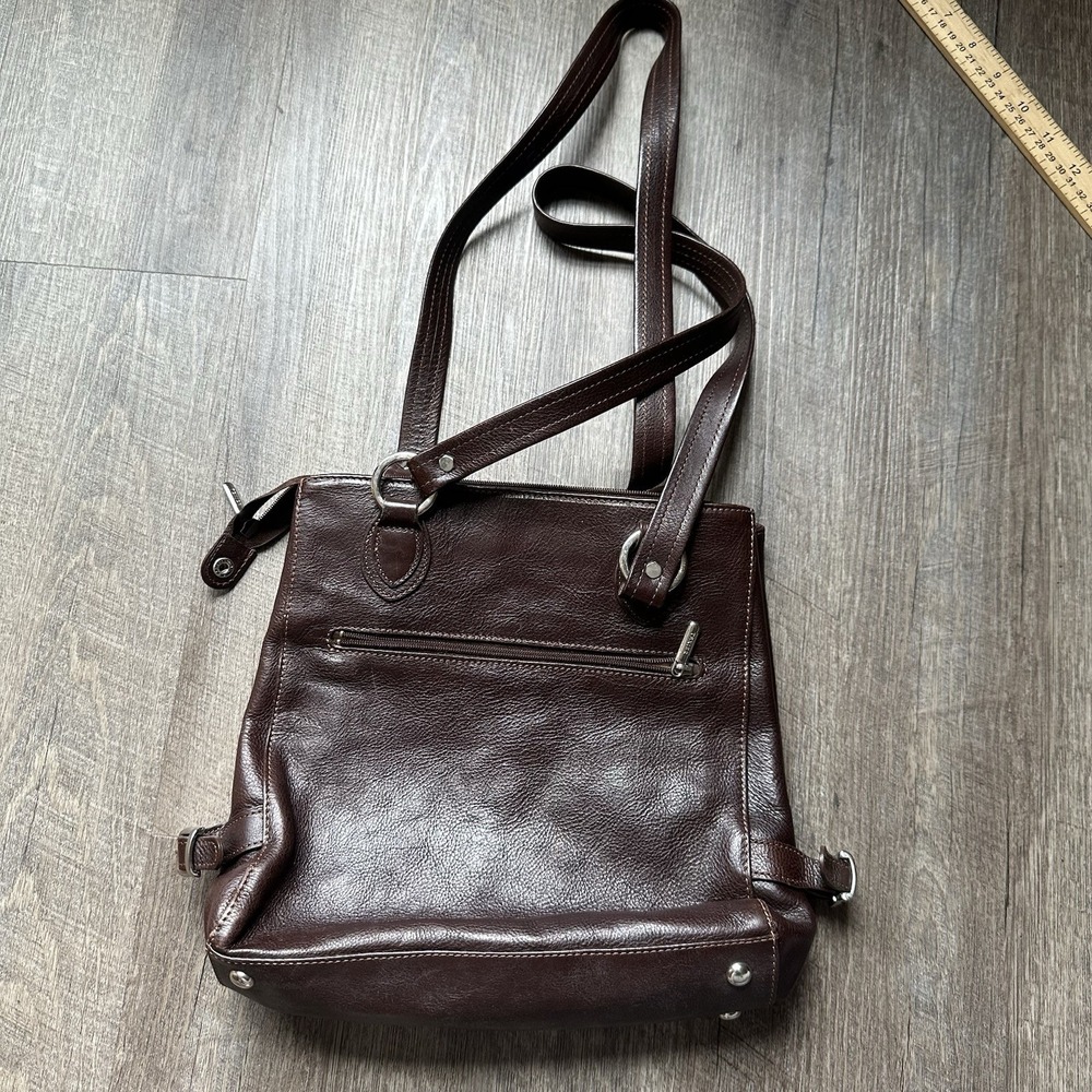 Vintage French Texier Leather Shoulder Bag/Purse All Leather Very Good Condition